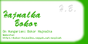 hajnalka bokor business card